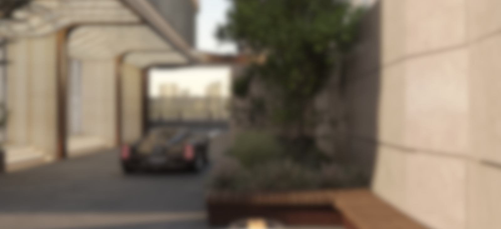 Multistar residential entrance with landscaped surroundings and modern architecture.